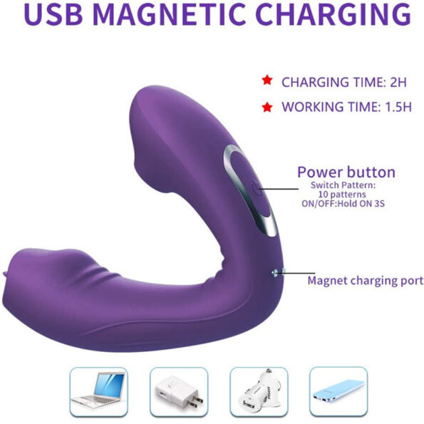 LELO 10 Modes Remote Control Tongue Licking Clitoris Stimulator (8)