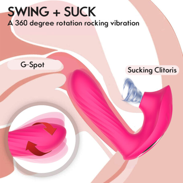 Clitoral Sucking Vibrator G Spot Vibrating Dildo Nipple Sucker Toys (10)