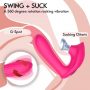 Clitoral Sucking Vibrator G Spot Vibrating Dildo Nipple Sucker Toys (1)