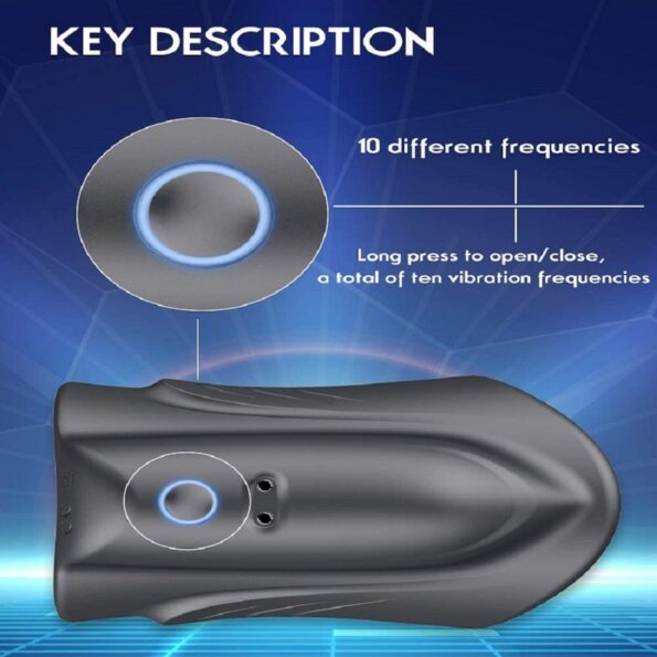 Male Masturbators Penis Training Vibrator Penis Delay Training Cup Prostate Massager Toy (4)