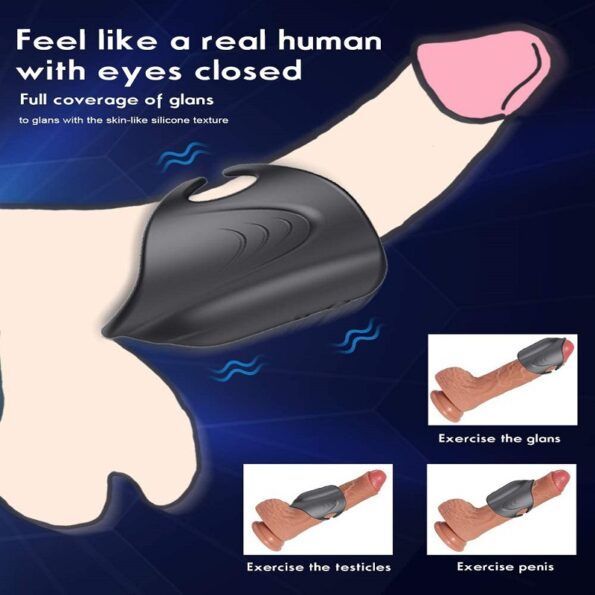 Male Masturbators Penis Training Vibrator Penis Delay Training Cup Prostate Massager Toy (6)
