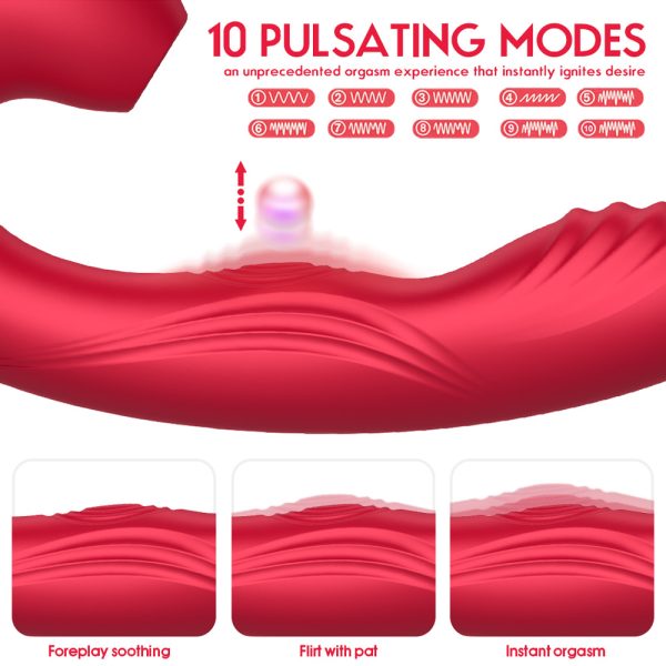sucking g-spot vibrator, g-spot vibrator, clitoral sucking vibrator, suction vibrator, waterproof vibrator