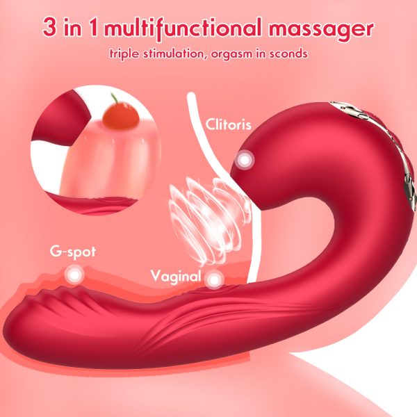 sucking g-spot vibrator, g-spot vibrator, clitoral sucking vibrator, suction vibrator, waterproof vibrator
