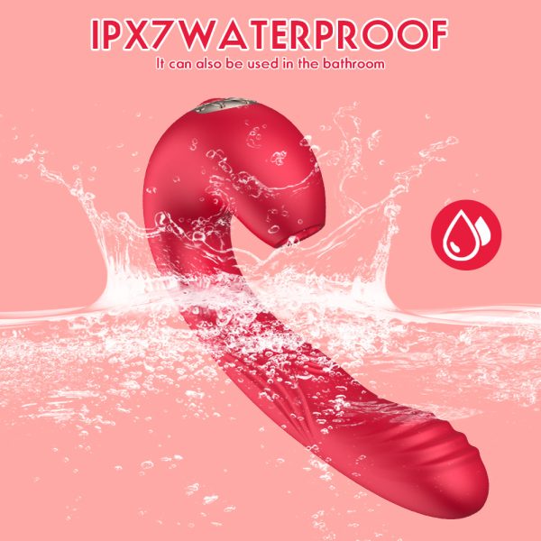 sucking g-spot vibrator, g-spot vibrator, clitoral sucking vibrator, suction vibrator, waterproof vibrator