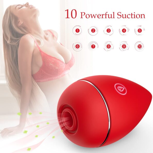 Rose Sucking Vibrator Clitoral Nipple Stimulator Egg Toys (2)