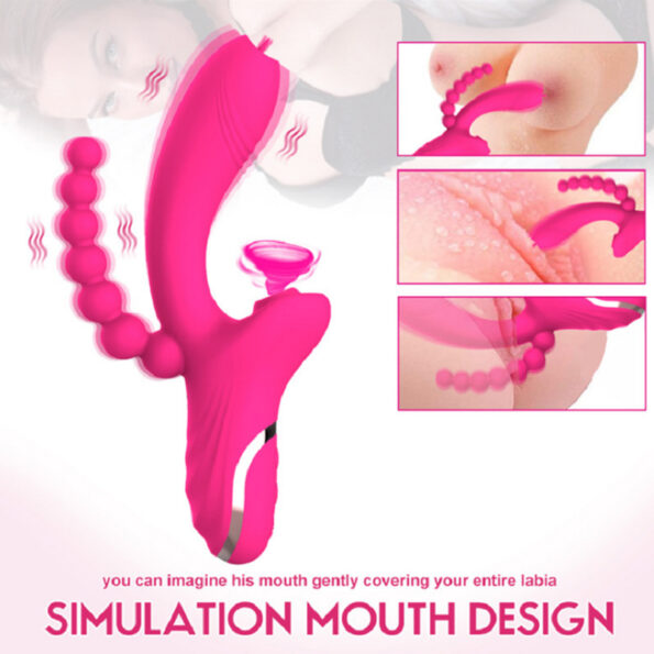 3 in 1 Clitoral Licking Tongue Vibrator Sucking Stimulator (3)