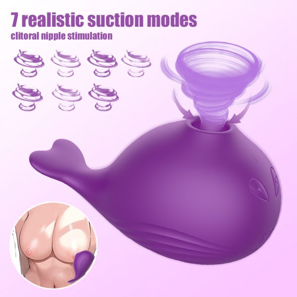 clitoral sucking vibrator,purple sucking toys,clitoral for women toys,little whale clitoral sucking vibrator,G-Spot massager,whale G-Spot vibrator toy,tongue sucking vibrator