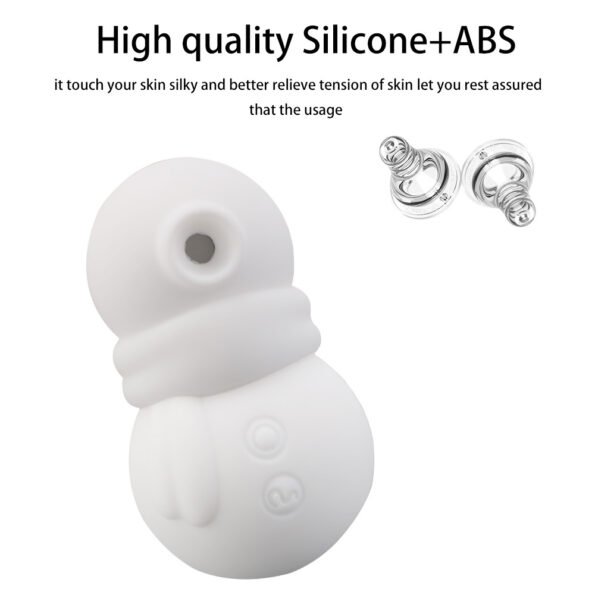 Snowman Clit Sucker Vibrator G-spot Tongue Clitoris Nipple Toys (8)