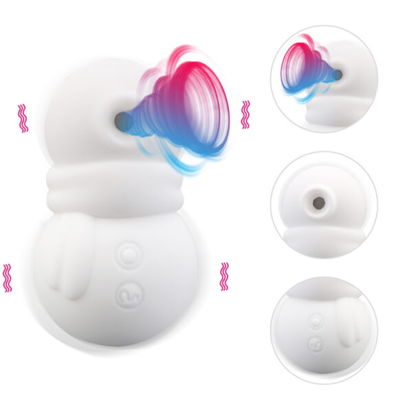 Snowman Clit Sucker Vibrator G-spot Tongue Clitoris Nipple Toys (9)
