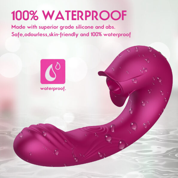 Tongue Licking Vibrator Sucking G spot Sucking Vibrator Dildo (10)