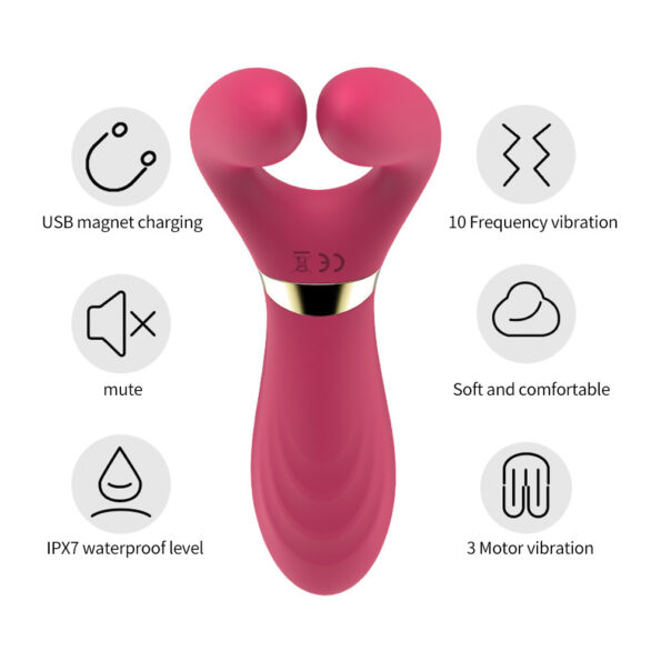 G-spot Clitoral Y-type Vibrator Masturbation Massager (12)