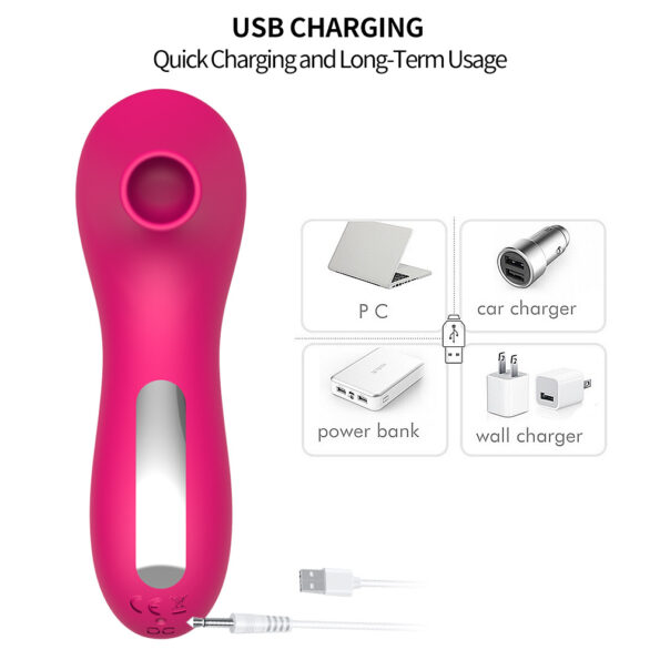 Sucking Tease Massager Clitoral G-Spot Vibrator (5)