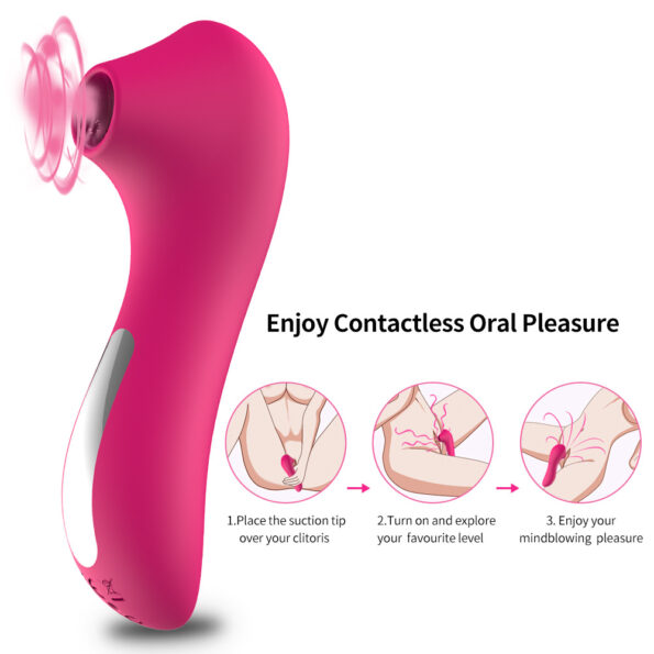 Sucking Tease Massager Clitoral G-Spot Vibrator (7)