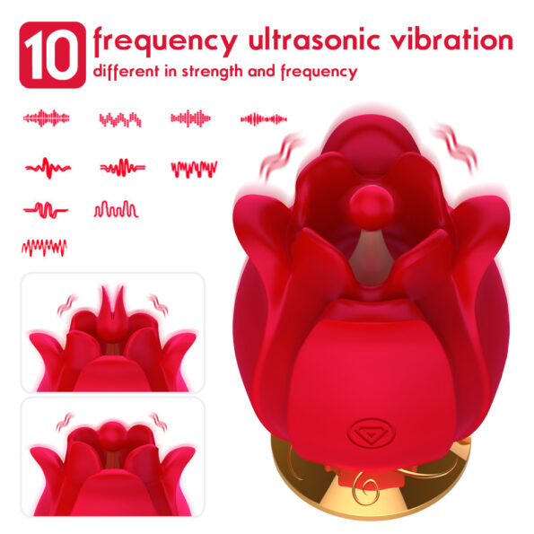 Rose Multi-Frequency G spot Sucking Vibrating Egg (3)