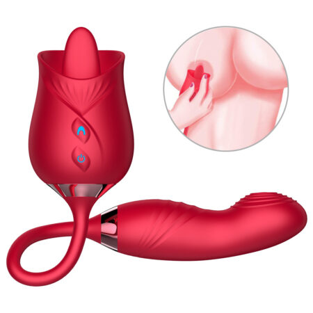 clit tongue stimulator,rose licking tongue vibrator,rose tongue vibrator,clitoral licking tongue vibrator,licking tongue vibrator,teasing double heads vibrator