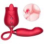 Rose 5.0 Double Heads Clitoral Licking Tongue Vibrator (1)