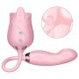 Rose 5.0 Double Heads Clitoral Licking Tongue Vibrator (1)