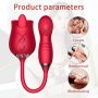 Rose 5.0 Double Heads Clitoral Licking Tongue Vibrator (1)