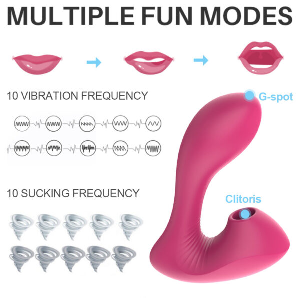 Clitoral Sucking Vibrator G Spot Clit Dildo Vibrating Egg (5)
