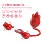 Rose 9.0 Tongue Licking Vibrator 3 in 1 G Spot Clitoral Stimulator (1)