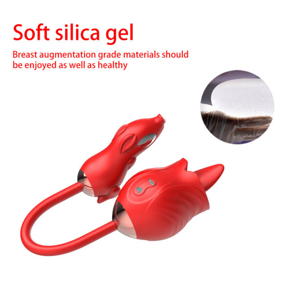 Rose 9.0 Tongue Licking Vibrator 3 in 1 G Spot Clitoral Stimulator (6)