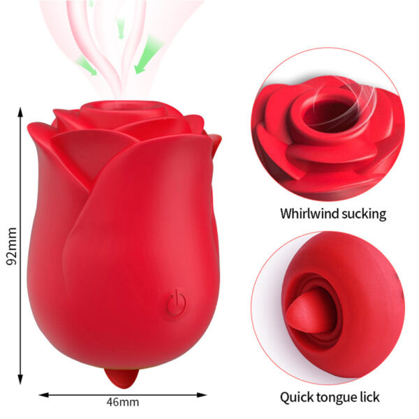 rose toy,rose tongue vibrator,clit vibrator,rose clit vibrator,rose licking vibrator,licking clit vibrator