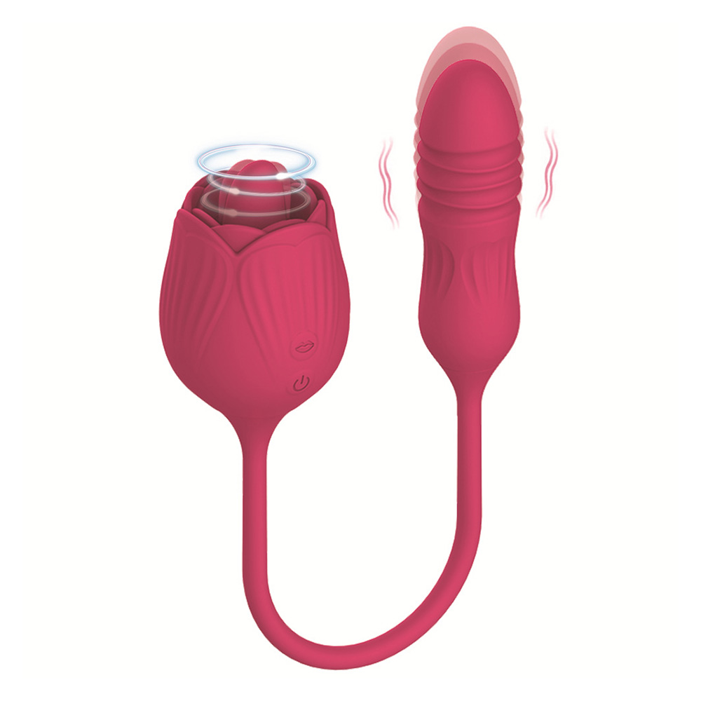 Rose Tongue Toy With Thrusting Vibrator (1) Rose Tongue Toy With Thrusting Vibrator