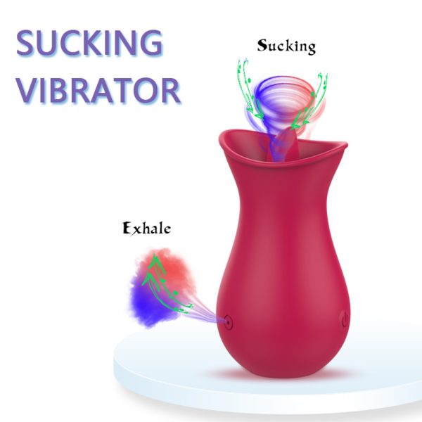 tongue licking vibrator,clitoral suction vibrator,tongue vibrator,clit suction toy,licking tongue toy,oral stimulation vibrator