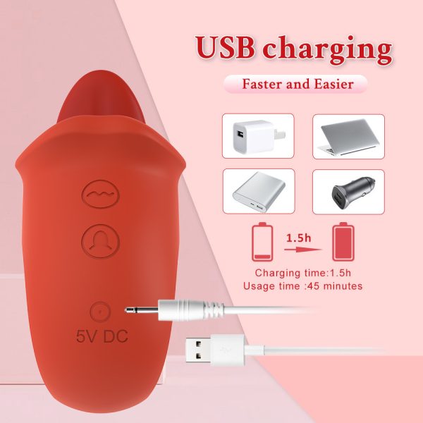 mouth tongue vibrator,tongue vibrator,rose tongue vibrator,clit stimulator,clit tongue stimulator